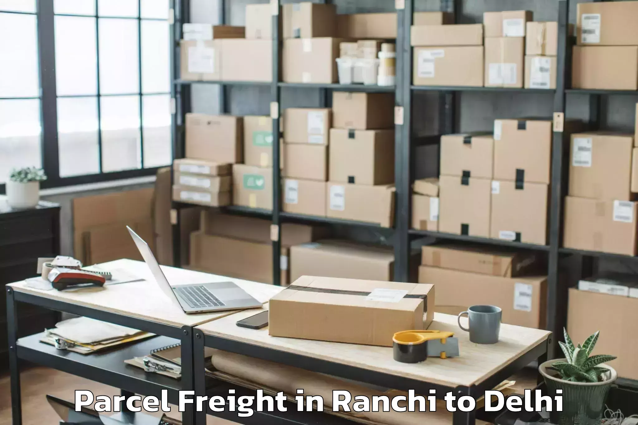 Easy Ranchi to D Mall Paschim Vihar Parcel Freight Booking